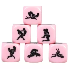 Secret Play - Kamasutra sexstillinge‑terning (lyserød)
