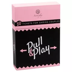   Secret Play Pull & Play - erotisk kortspil for par (50 kort) - på 7 sprog