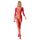 Subblime 952419 - catsuit med strasssten - rød - XS-M