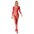 Subblime 952419 - catsuit med strasssten - rød - XS-M