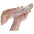 Addicted Toys - penis sleeve med kuglering - 23cm - gennemsigtig