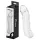 Addicted Toys - penis sleeve med kuglering - 27 cm - gennemsigtig