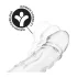 Addicted Toys - penis sleeve med kuglering - 27 cm - gennemsigtig