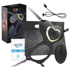 IBIZA - strap-on klitorisvibrator - sort