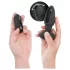 Addicted Toys - analvibrator med bevægelig tunge - sort