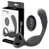 Addicted Toys - analvibrator med penisring og kuglerem - sort