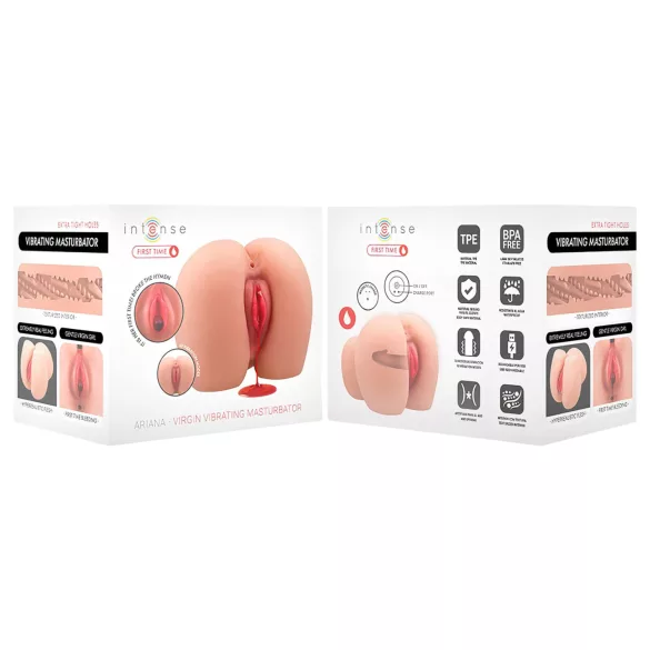 First Time Ariana - naturtro, vibrerende jomfru-masturbator (naturfarvet)