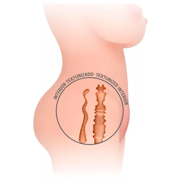 Intense Deep Touch Jesse - realistisk torso masturbator - natur