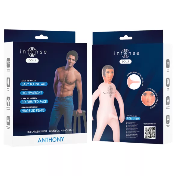 Intense Dolls Anthony - oppustelig mandedukke - latex
