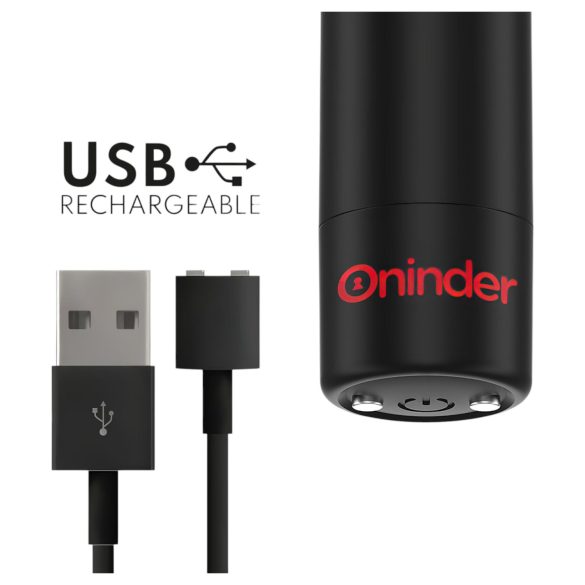 Oninder - mini vibrator - trådløs smart - sort