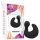 Latetobed - andeformet finger-vibrator (sort)