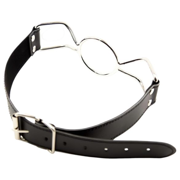 Latetobed - åben mundknebel - sort