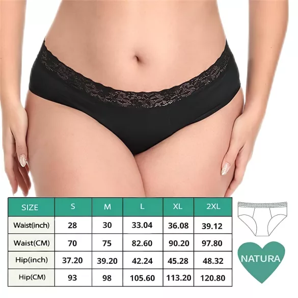 Adalet Natura Super - menstruationstrusse - sort