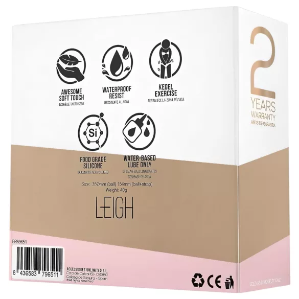 Engily Ross Leigh - bækkenbundskugle - silikone - lilla