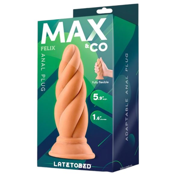 Max & Co Felix - analprop med spiral - 15cm - natur