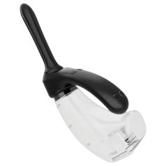   Afterdark - automatisk analrenser med vibration - gennemsigtig