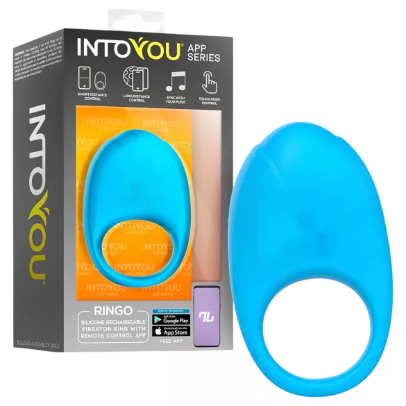 INTOYOU Ringo - smart vibrerende penisring med app (blå)