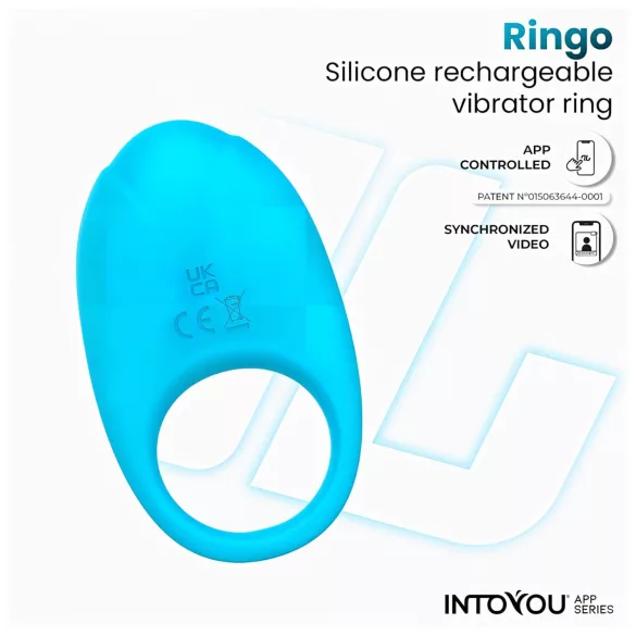 INTOYOU Ringo - smart vibrerende penisring med app (blå)