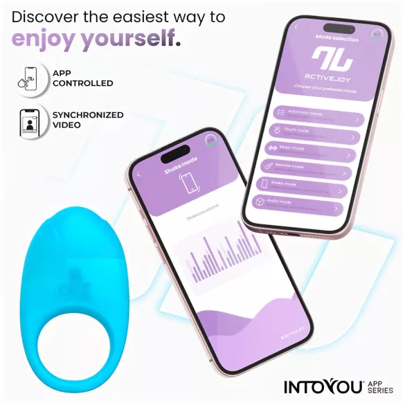 INTOYOU Ringo - smart vibrerende penisring med app (blå)
