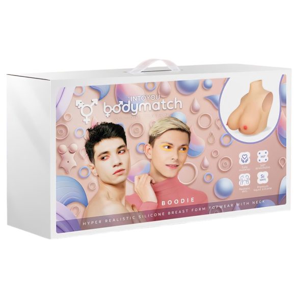 INTOYOU - strap-on realistiske bryster - silikone natur