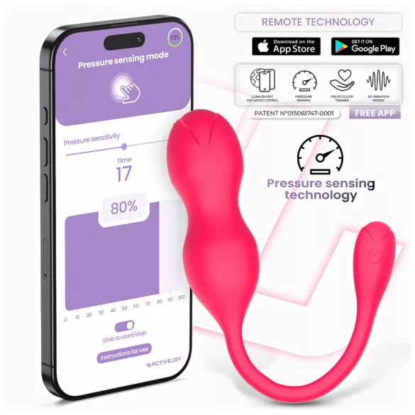 INTOYOU Kyra Pelvic - vibrerende kegel kugler - smart funktion - pink