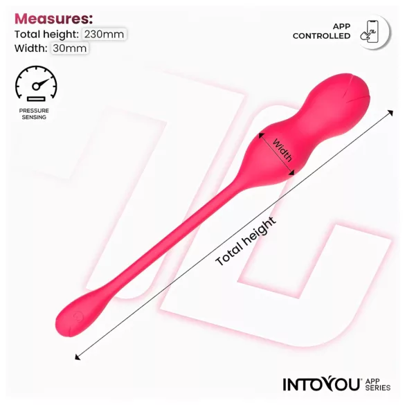 INTOYOU Kyra Pelvic - vibrerende kegel kugler - smart funktion - pink