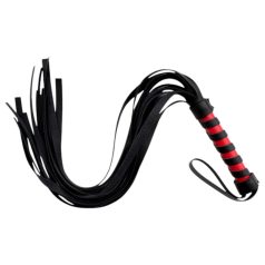 Latetobed - pisk - sort læder - 45cm