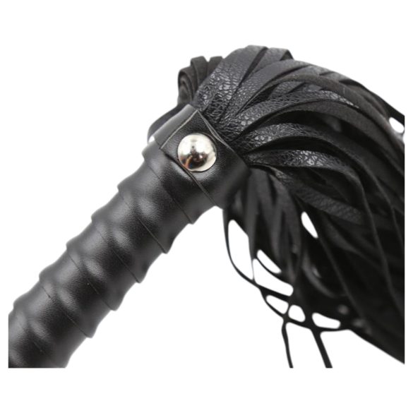 Latetobed - tekstureret pisk - sort - 48cm