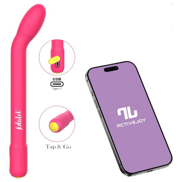 Adalet Gently - G-punkt og prostata vibrator - smart funktion - pink