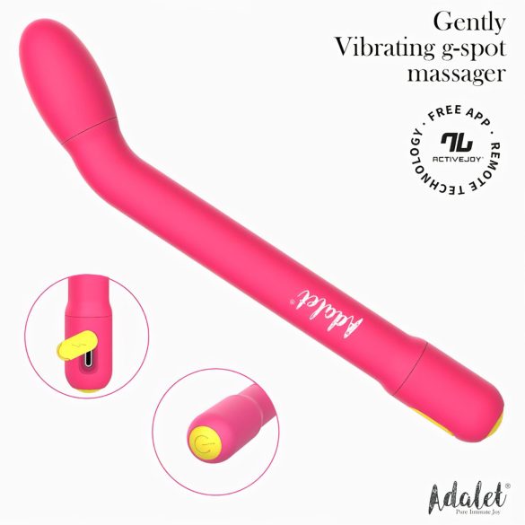 Adalet Gently - G-punkt og prostata vibrator - smart funktion - pink