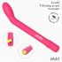 Adalet Gently - G-punkt og prostata vibrator - smart funktion - pink