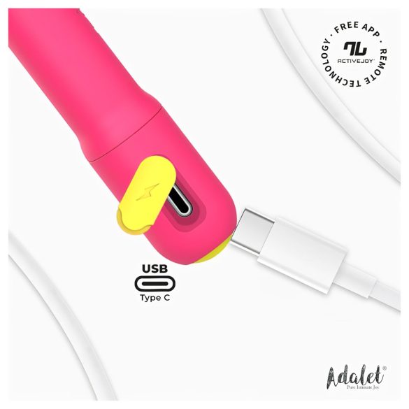Adalet Gently - G-punkt og prostata vibrator - smart funktion - pink