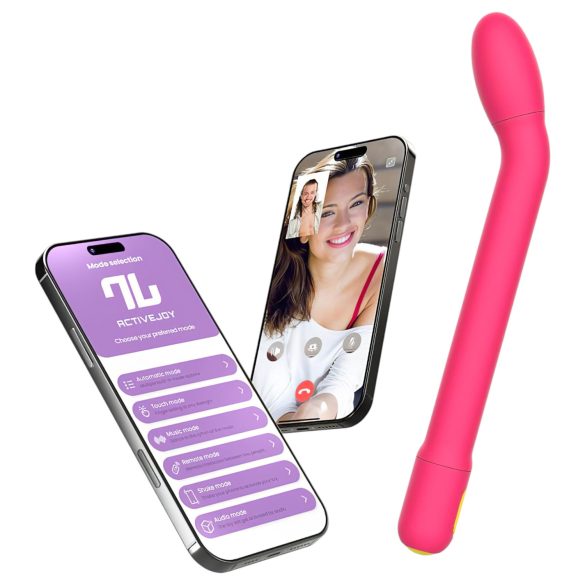 Adalet Gently - G-punkt og prostata vibrator - smart funktion - pink