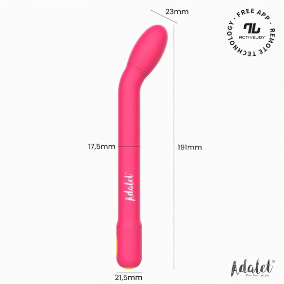 Adalet Gently - G-punkt og prostata vibrator - smart funktion - pink