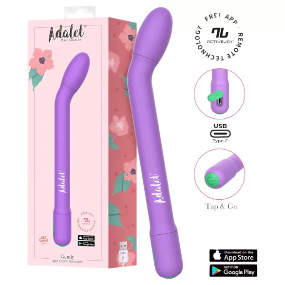 Adalet Gently - G-punkt og prostata vibrator - vibrator - lilla