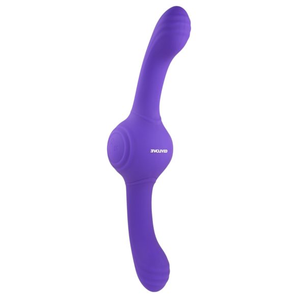 Evolved Our Gyro Vibe - genopladelig, vibrerende dobbelt vibrator (lilla)
