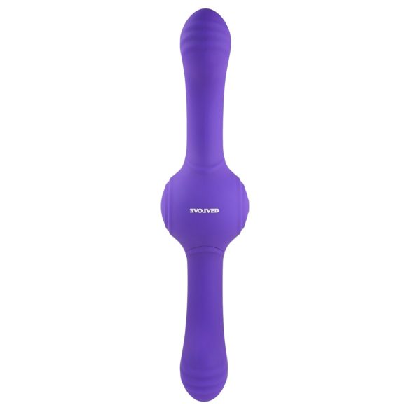 Evolved Our Gyro Vibe - genopladelig, vibrerende dobbelt vibrator (lilla)