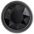 Evolved Black Gem - sæt med metal analplug med sort sten (sølv)
