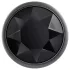 Evolved Black Gem - sæt med metal analplug med sort sten (sølv)