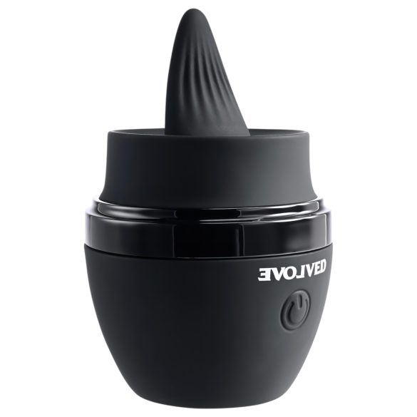 Evolved - klitorisvibrator med tunge - genopladelig - sort