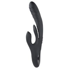   Playboy Rapid Rabbit - klitorisvibrator med rabbit-arm - genopladelig - sort