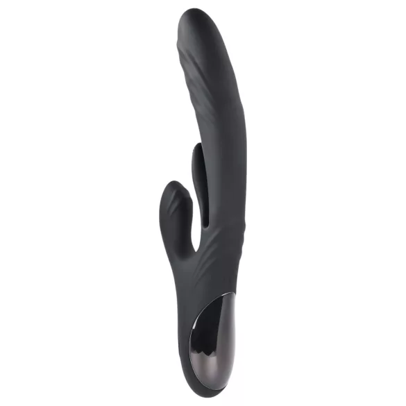 Playboy Rapid Rabbit - klitorisvibrator med rabbit-arm - genopladelig - sort