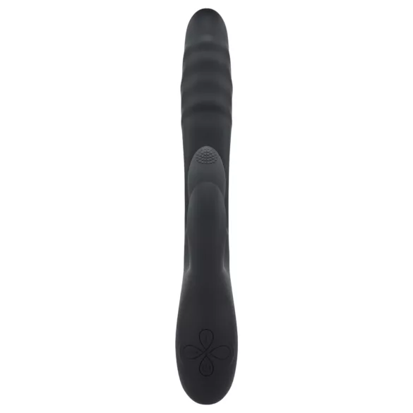 Playboy Rapid Rabbit - klitorisvibrator med rabbit-arm - genopladelig - sort