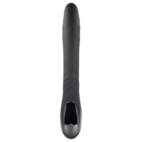 Playboy Rapid Rabbit - klitorisvibrator med rabbit-arm - genopladelig - sort