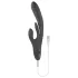 Playboy Rapid Rabbit - klitorisvibrator med rabbit-arm - genopladelig - sort