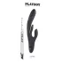 Playboy Rapid Rabbit - klitorisvibrator med rabbit-arm - genopladelig - sort