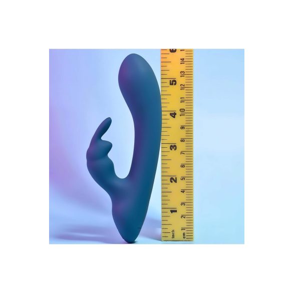 Playboy Rabbit - klitorisvibrator med arm - genopladelig, vandtæt, turkis