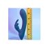Playboy Rabbit - klitorisvibrator med arm - genopladelig, vandtæt, turkis