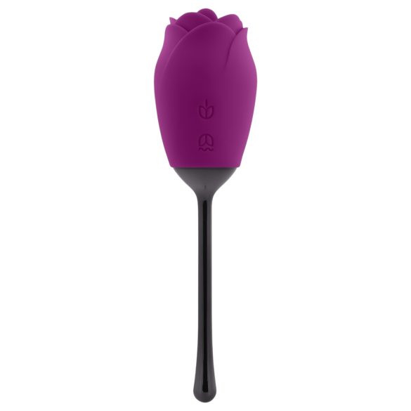 Playboy - vandtæt, genopladelig tunge-vibrator (lilla)