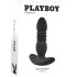 Playboy - analvibrator med stød - genopladelig - sort
